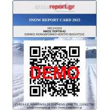 SNOW REPORT CARD 